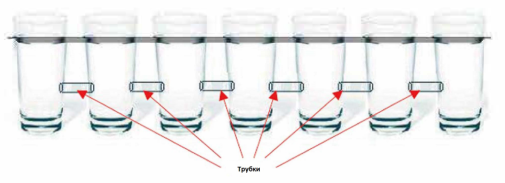 Работа балансира на примере стаканов с водой
